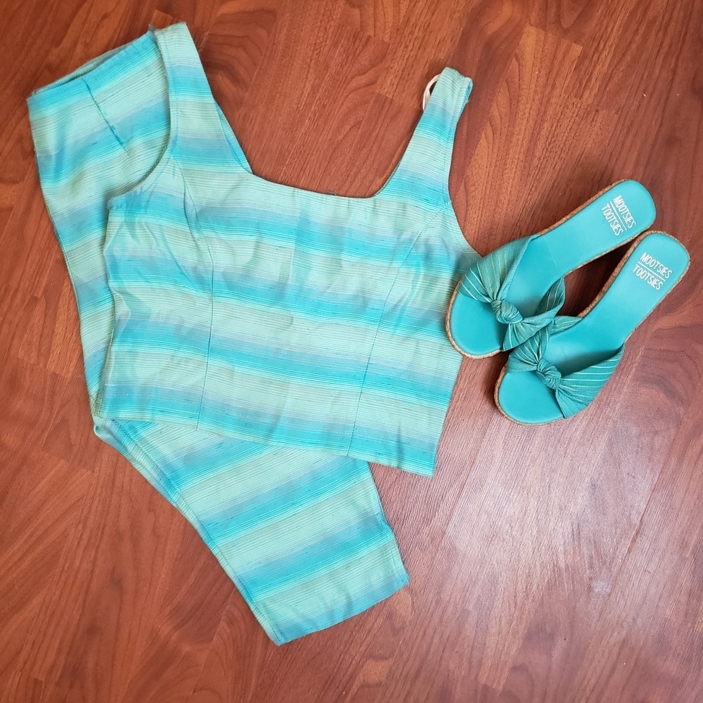 Vintage Capri and Crop Set